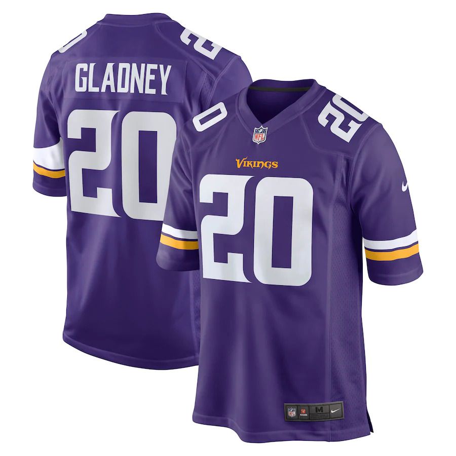 Men Minnesota Vikings 20 Jeff Gladney Nike Purple Game NFL Jersey